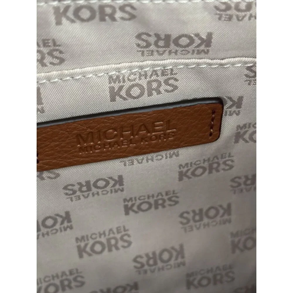 Michael Kors Pebbled Leather Bag Fulton Hobo Slouchy Boho Luxe Quiet Luxury - Picture 3 of 16